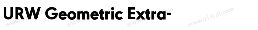 URW Geometric Extra字体转换